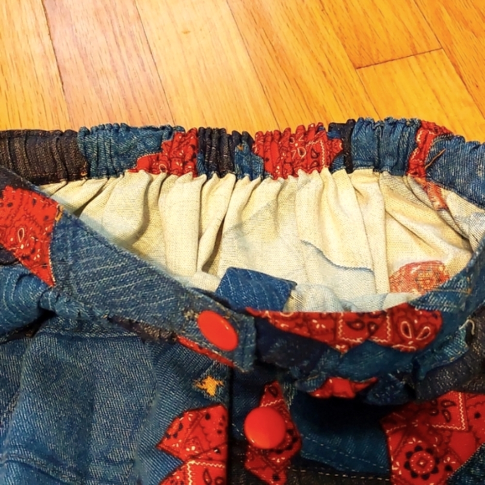 Handmade Vintage Patchwork Skirt - image 3